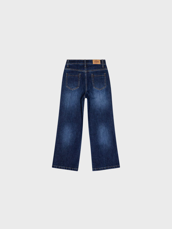 Picture of YX9396 GIRLS COTTON DENIM JEANS WITH FRONT&BACK POCKETS 4-10